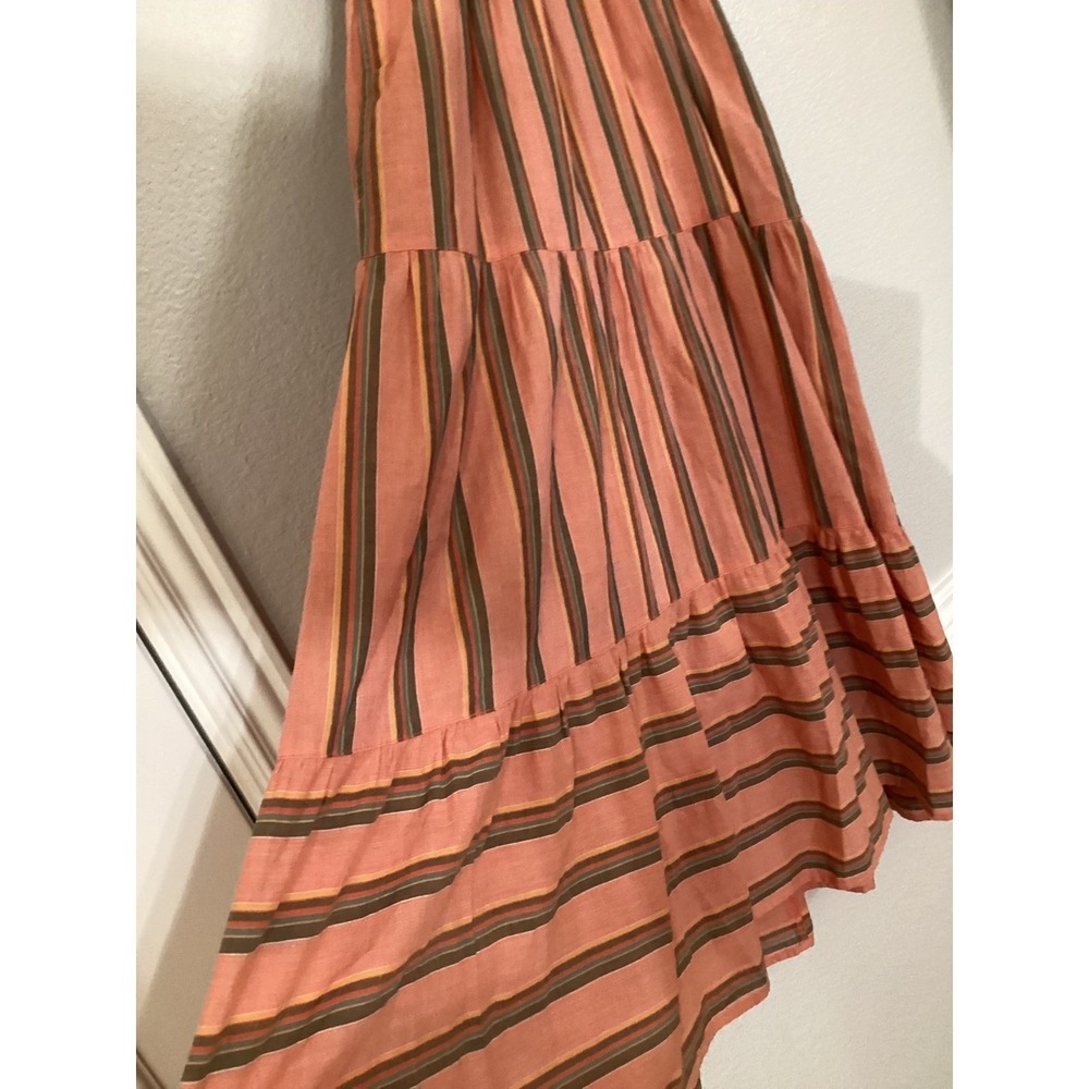 XĂrena Lorraine Dressâ Terracotta Stripe | XS | Made in USA - Picture 8 of 11